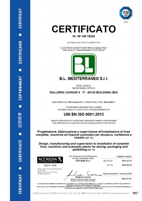 Certificazione ISO 9001