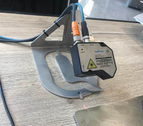 Radius measurement after deburring and edge rounding sheet