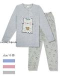 Pijama Infantil Felpado de Algodón con Estampado de Gato