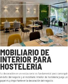 Mobiliario de interior para hostelería