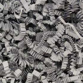 Fabricación de papel arrugado triturado en Polonia