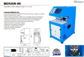 LIMPIADORA CUATRO CABEZAS (2 EJES) PARA PVC Y ALUMINIO