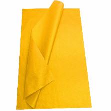 Proveedor de pañuelos de papel de color amarillo dorado