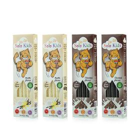 Sip Sip Straws Pack 4 cajas variedad: 2 Sabor Chocolate y 2 Sabor Vainilla.