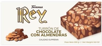 TURRÓN DE CHOCOLOTE CON ALMENDRAS