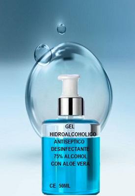 Gel Desinfectante Hidroalcoholico 50ml (bolso-bolsillo)