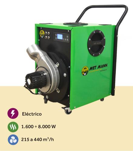 RP PROFESIONAL - Calefacción eléctrica portátil de aire caliente 3 a 30 kW