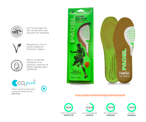 Plantillas para padel - Footgel Padel