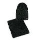 Bufanda, guantes y guantes negros de mujer (AMALTEA)